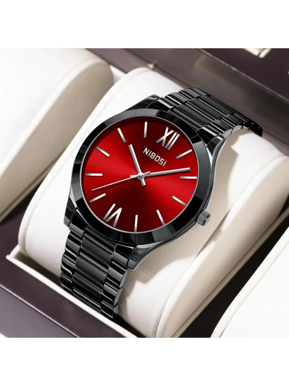 Stylish Minimalist Men's Analog Quartz Watch - Waterproof Stainless Steel, Ultra